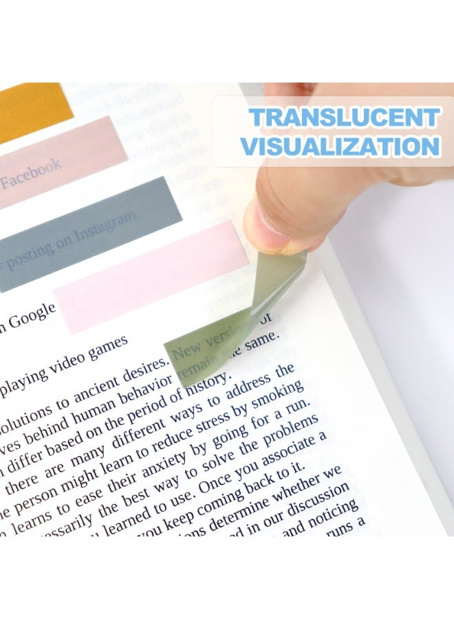 كاكو 2000 قطعة علامات صفحات لاصقة ألوان متنوعة، ملصقات مؤشر شفافة قابلة للكتابة للكتب والملفات والملاحظات والمكتب والمدرسة - Image 5